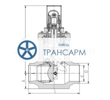 Клапан (затвор) обратный под приварку 943-250-0 DN 250 PN 14,0 МПа Т335 °С, корпус ст. 08Х18Н10Т