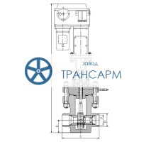 Клапан регулирующий с электроприводом под приварку 1074-100-Э-01 DN 100 PN 24,5 МПа Т100 °С, корпус ст. 08Х18Н10Т