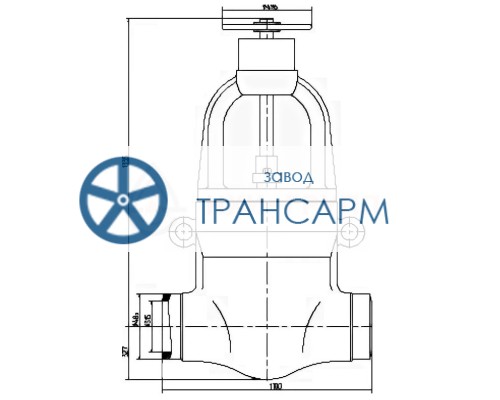 Задвижка запорная под приварку ручная 963-300-ГИ DN 300 PN 25,0 МПа Т545 °С, корпус ст. 15Х1М1Ф Задвижка запорная под приварку ручная 963-300-ГИ DN 300 PN 25,0 МПа Т545 °С, корпус ст. 15Х1М1Ф