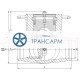 Клапан (затвор) обратный под приварку 912-350-0Б DN 350 PN 37,3 МПа Т280 °С, корпус ст. 20ГСЛ