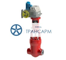 Клапан разгруженный дисковый под приварку с электроприводом (МЭОФ-1000/20-0,25У-96К) 21с-100-1-Э DN 100 PN 13,7 Т560 °С, корпус ст. 15Х1М1Ф