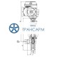 Клапан регулятор температуры угловой под приварку с электроприводом (МЭОФ-250/25-0,25У-99К) 24с-32-Э DN 32 PN 37,3 Т250 °С, корпус ст. 20