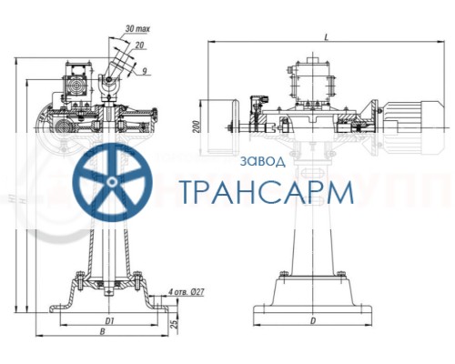 Колонковый электропривод 822-КЭ-0 Колонковый электропривод 822-КЭ-0