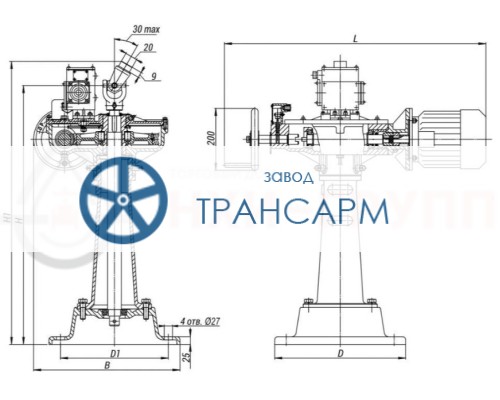 Колонковый электропривод 824-КЭ-0-02 Колонковый электропривод 824-КЭ-0-02
