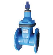 Задвижка клиновая Tecofi VOC4241C-051 Ду350 Ру10/16 фланцевая, корпус - чугун, уплотнение - EPDM, обрезиненный клин, Тмакс=80°С, c квадратом под ключ