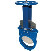 Задвижка шиберная Dendor K21GV.MT903.M Ду250 Ру10 чугунная, уплотнение - NBR, межфланцевая, с электроприводом Dendor MT903.M