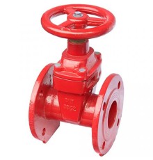 Задвижка клиновая Tecofi VOC 4241 (МЗВГ) Ду350 Ру 16 фланцевая, корпус - чугун, уплотнение - EPDM, обрезиненный клин, Тмакс=110°С, со штурвалом
