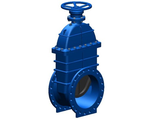 Задвижка клиновая Tecofi VOC4241-AP Ду1200 Ру10 фланцевая, корпус - чугун, уплотнение - EPDM, обрезиненный клин, Тмакс=110°С, c редуктором Задвижка клиновая Tecofi VOC4241-AP Ду1200 Ру10 фланцевая, корпус - чугун, уплотнение - EPDM, обрезиненный клин, Тмакс=110°С, c редуктором
