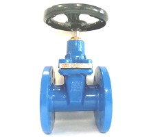 Задвижка с обрезиненным клином SLONVALVES 30ч39р Ду150 Ру16 чугунная