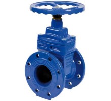 Задвижка клиновая Tecofi VOC4241-00NI Ду50 Ру16 фланцевая, корпус - чугун, уплотнение - EPDM, обрезиненный клин, Тмакс=70°С, со штурвалом