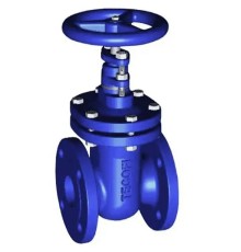 Задвижка клиновая Tecofi V4246 Ду100 Ру16 фланцевая, корпус - ковкий чугун, уплотнение - латунь, Тмакс=150°С, со штурвалом