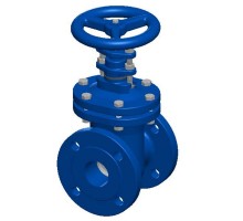 Задвижка клиновая Tecofi V3200 Ду125 Ру10 фланцевая, корпус - чугун, уплотнение - латунь, Тмакс=120°С, со штурвалом