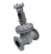 Задвижка клиновая МЗТА ЗКЛ2-40 30с915нж ГАЗ Ду100 Ру40 фланцевая, корпус - сталь 25Л, уплотнение -металл/металл, с выдвижным штоком, под привод