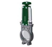 Задвижка шиберная Tecofi VG 6400-004EP Ду80 Ру10 NBR межфланцевая нержавеющая сталь(VG6400-004EPEP0080)