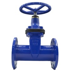 Задвижка клиновая Tecofi VOC4240C Ду350 Ру10/Ру16 фланцевая, корпус - чугун, уплотнение - EPDM, обрезиненный клин, Тмакс=110°С, со штурвалом