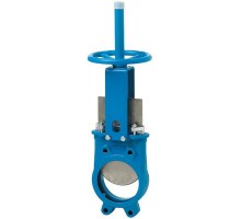 Задвижка шиберная ORBINOX EX-01 чугунная Ду450 Ру5 R-M METAL с редуктором