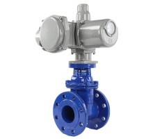 Задвижка чугунная Tecofi VOC 4241 Ду400 Ру16 с эл.приводом ГЗ-ВА150/24, 380В