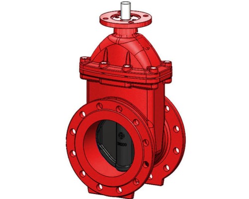 Задвижка клиновая Tecofi VOC4241CMR Ду125 Ру10/16 фланцевая, корпус - чугун, уплотнение - EPDM, обрезиненный клин, Тмакс=110°С, под электропривод Задвижка клиновая Tecofi VOC4241CMR Ду125 Ру10/16 фланцевая, корпус - чугун, уплотнение - EPDM, обрезиненный клин, Тмакс=110°С, под электропривод