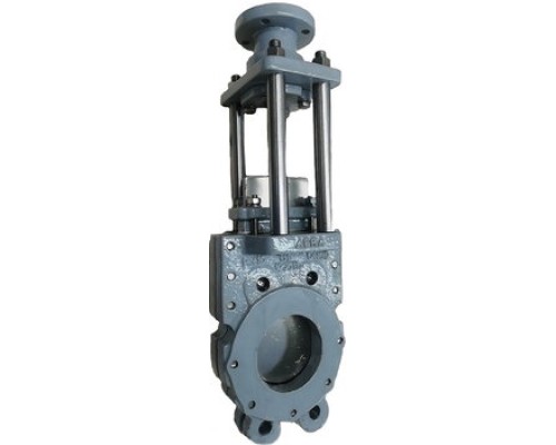 Задвижка шиберная ABRA KV-03 Ду200 Ру16 EPDM чугунная двусторонняя с выдвижным штоком и ISO фланцем под привод Задвижка шиберная ABRA KV-03 Ду200 Ру16 EPDM чугунная двусторонняя с выдвижным штоком и ISO фланцем под привод