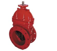 Задвижка чугунная красная ABRA A40-16-BS300 Ду300 Ру16 30ч939р красная с голым штоком