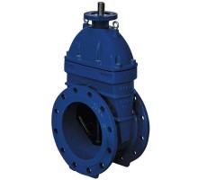 Задвижка клиновая Dendor 47GVA.MT903.M Ду100 Ру16 с обрезиненным клином, чугунная, уплотнение - EPDM, фланцевая, с электроприводом Dendor MT903.M