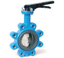 Затвор дисковый поворотный FAF 3660 Ду80 Ру16 LUG корпус - GGG40, диск - SS316, уплотнение - EPDM, межфланцевый
