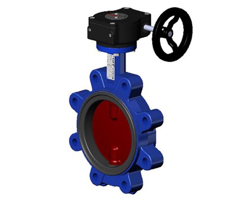 Затвор дисковый поворотный Tecofi TECFLY VPI 4648-08EP Ду250 Ру10 межфланцевый с резьбовыми проушинами, корпус - чугун, диск - чугун, уплотнение - EPDM, с редуктором Затвор дисковый поворотный Tecofi TECFLY VPI 4648-08EP Ду250 Ру10 межфланцевый с резьбовыми проушинами, корпус - чугун, диск - чугун, уплотнение - EPDM, с редуктором