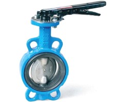 Затвор дисковый поворотный FAF 3500 Ду150 Ру10 чугунный Viton с ручкой