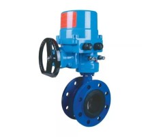 Затвор дисковый поворотный Dendor 021F Ду100 Ру16 фланцевый корпус - чугун, диск - чугун, электропривод 380В