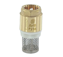 Клапан обратный осевой SantechSystems 1/2″ Ду15 латунный, резьбовой 