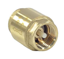 Клапан обратный осевой SantechSystems 1/2″ Ду15 Ру16 латунный, резьбовой 