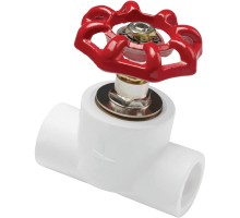 Клапан запорный полипропиленовый AQUALINK PP-R 90 нар-нар Дн20