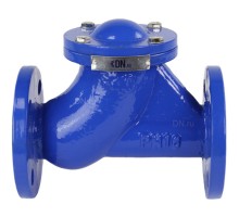 Клапан обратный шаровой ZSPA-100-16-GGG50-NBR Ду100 Ру16, L=300 мм, фланцевый без сливной пробки