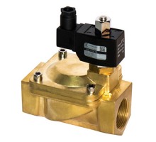 Клапан электромагнитный Dendor Vp-IA-nc-V-Z2-B Ду32 Ру10 корпус латунь, муфтовый, непрямого действия, присоединение - внутреняя резьба 1 1/4, нормально закрытый(НЗ), уплотнение - VITON, катушка 220B