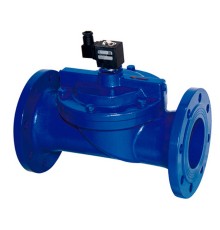 Клапан электромагнитный Dendor Vf-IA-nc-E-Z2-I-F Ду50 Ру10 корпус чугун, фланцевый, непрямого действия, присоединение - фланец, нормально закрытый(НЗ), уплотнение - EPDM, катушка 220B