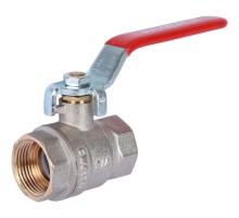 Кран шаровой ROMMER RBV-0001 3/4″ Ду20 Ру40 полнопроходной муфтовый, латунный, внутренняя/внутренняя резьба, управление ручка-рычаг