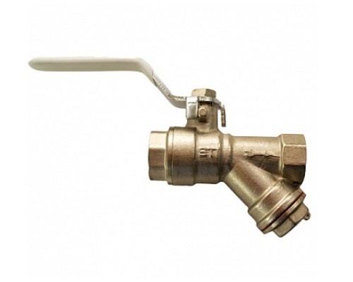 Кран шаровой STI 3/4″ Ду20 Ру16 муфтовый, (муфта-муфта) стандартнопроходной, фильтр, корпус-латунь Кран шаровой STI 3/4″ Ду20 Ру16 муфтовый, (муфта-муфта) стандартнопроходной, фильтр, корпус-латунь