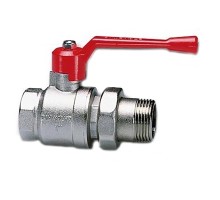 Кран шаровой Cimberio CIM 246 1/2″ Ду15 Ру25 полнопроходной, наружная резьба/американка, управление ручка-рычаг