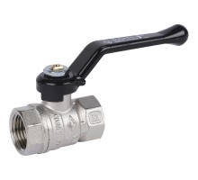 Кран шаровой BUGATTI Arizona 600 3/4” Ду20 Ру25 стандартнопроходной муфтовый для воды, латунный, внутренняя/внутренняя резьба, управление ручка-рычаг