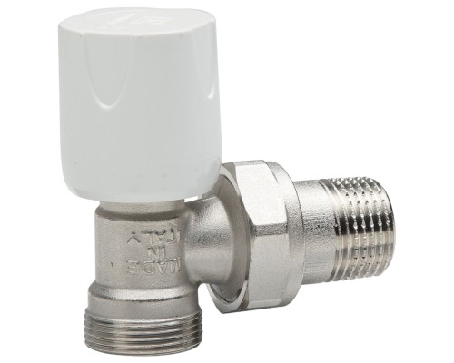 Кран шаровой LUXOR easy RS 112 1/2'' Ду15 Ру10 регулирующий угловой полнопроходной, латунный, наружная/наружная резьба, управление ручка-маховик Кран шаровой LUXOR easy RS 112 1/2'' Ду15 Ру10 регулирующий угловой полнопроходной, латунный, наружная/наружная резьба, управление ручка-маховик
