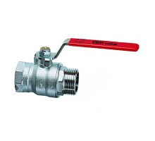 Кран шаровой Cimberio CIM RED5MF 3/4″ Ду20 Ру40, серия RED5 полнопроходной, внутренняя/наружная резьба, управление плоский рычаг