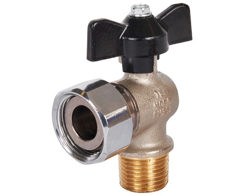 Кран шаровой STOUT SVB-1010 1/2″х3/4″ Ду15x20 Ру20 стандартнопроходной муфтовый, латунный, внутренняя резьба/накидная гайка, управление ручка-бабочка Кран шаровой STOUT SVB-1010 1/2″х3/4″ Ду15x20 Ру20 стандартнопроходной муфтовый, латунный, внутренняя резьба/накидная гайка, управление ручка-бабочка