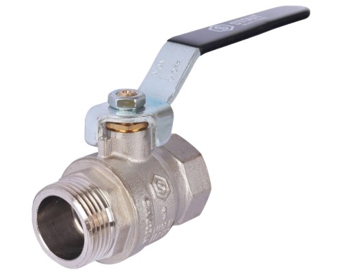 Кран шаровой STOUT SVB-0013 1″ Ду25 Ру32 стандартнопроходной муфтовый, латунный, внутренняя/наружная резьба, управление ручка-рычаг Кран шаровой STOUT SVB-0013 1″ Ду25 Ру32 стандартнопроходной муфтовый, латунный, внутренняя/наружная резьба, управление ручка-рычаг