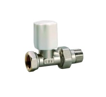 Кран шаровой LUXOR RD 01 3/4'' Ду20 Ру10 регулирующий линейный полнопроходной, латунный, внутренняя/наружная резьба, управление ручка-маховик