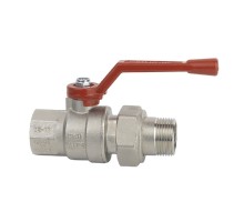 Кран шаровой Cimberio CIM 246/16 1 1/4″ Ду32 Py40 внутренняя резьба/американка, полнопроходной, управление ручка-рычаг, корпус - латунь