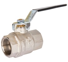 Кран шаровой STOUT SVB-0001 1″ Ду25 Ру40 полнопроходной муфтовый, латунный, внутренняя/внутренняя резьба, управление ручка-рычаг