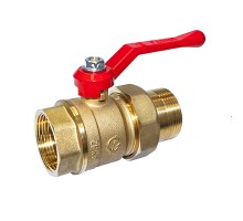 Кран шаровой ГАЛЛОП Стандарт 222 1 1/4″ Ду32 Py16 внутренняя резьба/американка, полнопроходной, управление ручка-рычаг , корпус - латунь