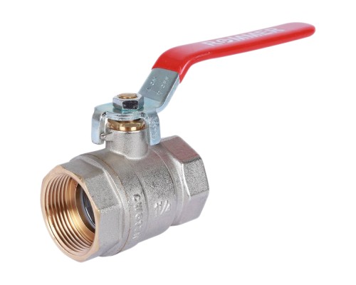 Кран шаровой ROMMER RBV-0001 1 1/4″ Ду32 Ру40 полнопроходной муфтовый, латунный, внутренняя/внутренняя резьба, управление ручка-рычаг Кран шаровой ROMMER RBV-0001 1 1/4″ Ду32 Ру40 полнопроходной муфтовый, латунный, внутренняя/внутренняя резьба, управление ручка-рычаг
