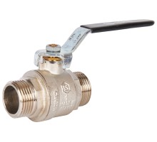 Кран шаровой STOUT SVB-0005 1″ Ду25 Ру40 полнопроходной муфтовый, латунный, наружная/наружная резьба, управление ручка-рычаг