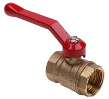 Кран шаровой AQUALINK ВР-ВР 1/2″ Ду15 Ру16 неполнопроходной муфтовый, латунный, внутренняя/внутренняя резьба, управление ручка-рычаг